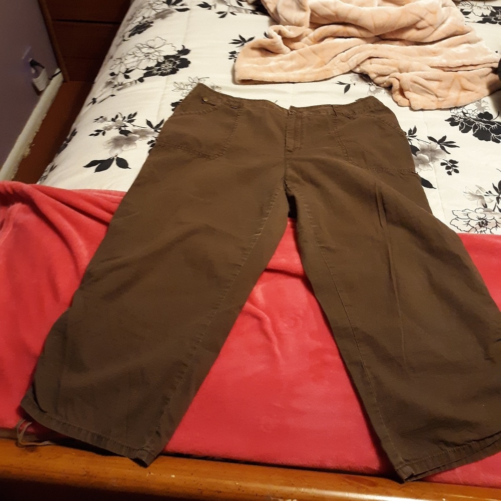 Brown cargo shorts
